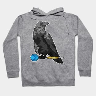 Crow at Darts with Dart Hoodie